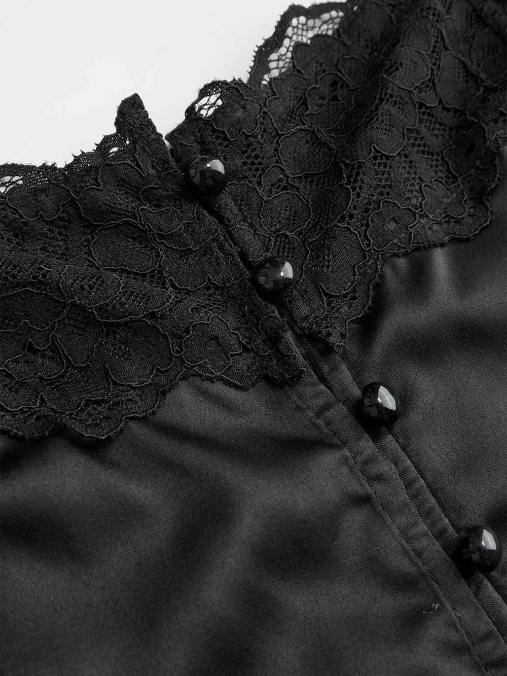 221 Lace-Trim Satin Cami Top - Picture 4 of 6